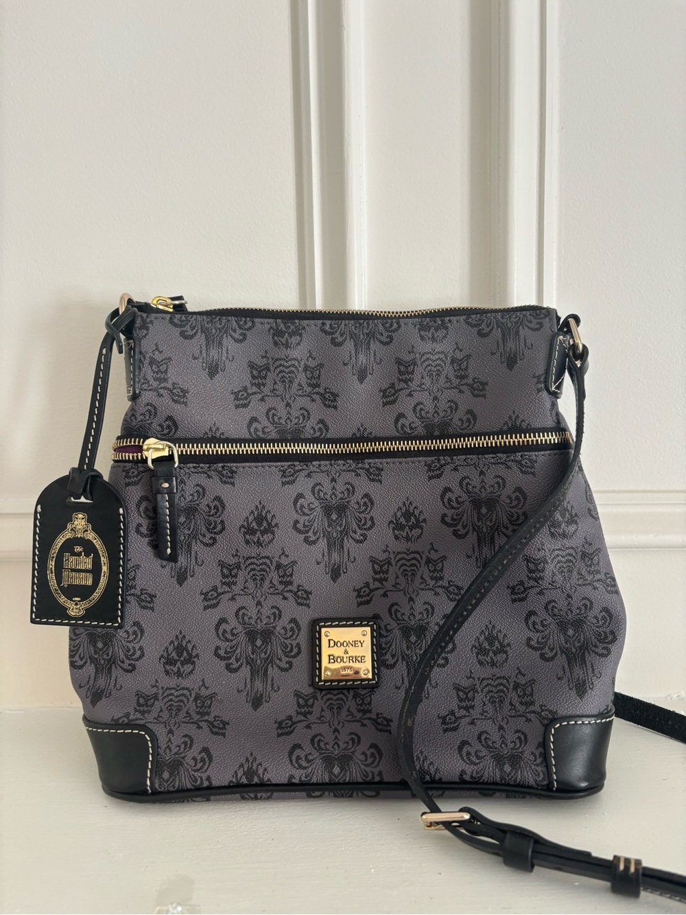 Dooney & Bourke Disney Haunted Mansion Wallpaper Crossbody Bag